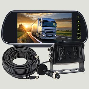 AHD-7MM-CAM-CAB : 7” AHD Mirror Monitor Kit